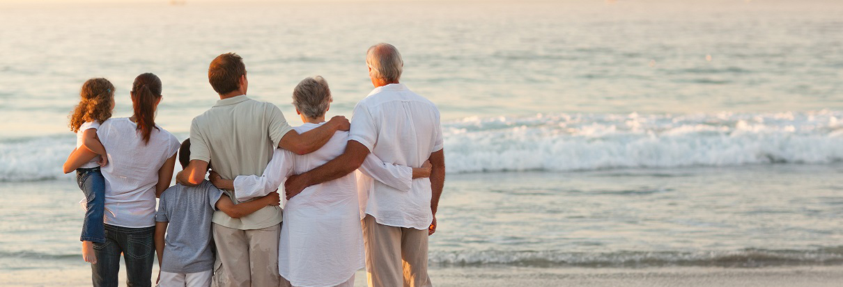 Familie am Meer