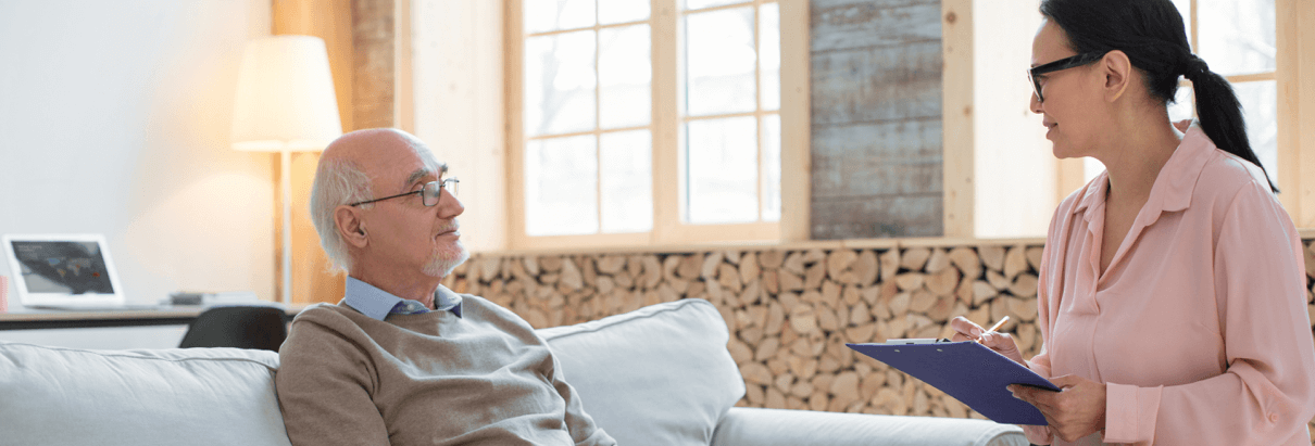 Patientengespräch zu Hause